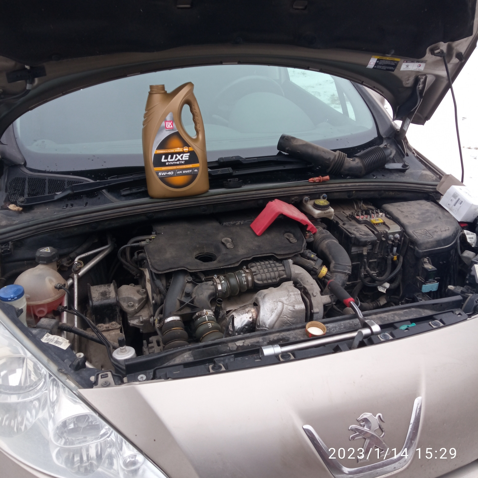 ТО 120_Замена масла. — Peugeot 408 (1G), 1,6 л, 2013 года | своими ...