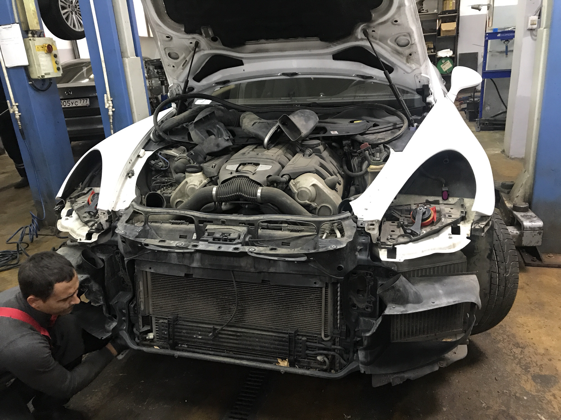 Мойка радиаторов - Porsche Cayenne (2G) 958, 4,8 л, 2011 года своими руками DRIV