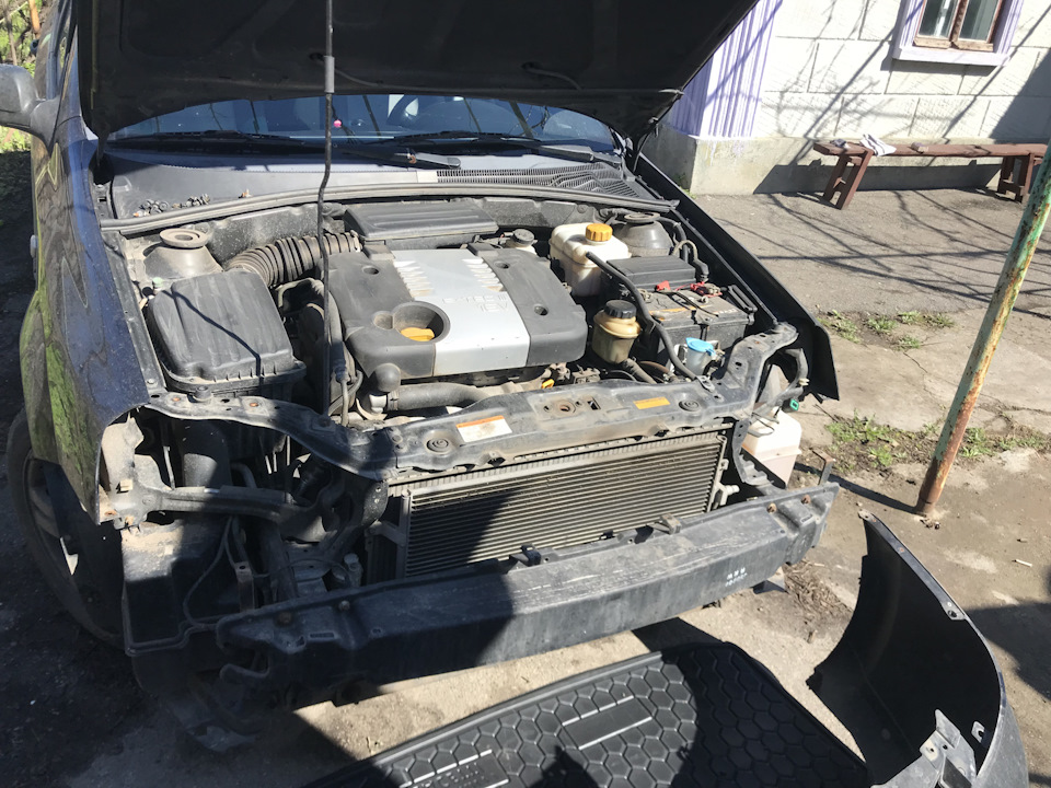 Пайка крепления противотуманки — Chevrolet Lacetti SW, 1,8 л, 2005 года ...