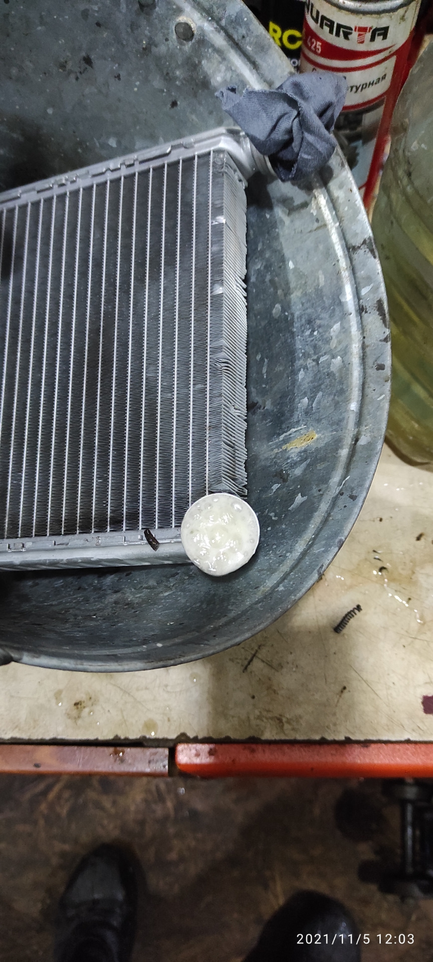 Промывка радиатора отопителя(печки) Артофосфорной кислотой — Citroen C4 ...