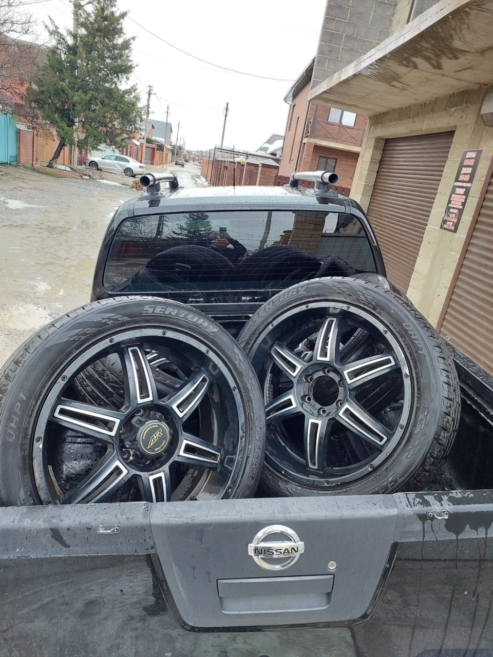 22е колеса на пикапа! — Nissan Navara (2G), 2,5 л, 2008 года | колёсные ...