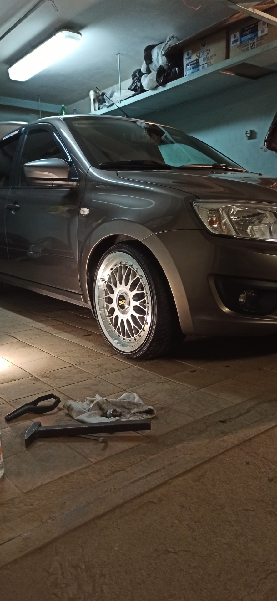 Разноширы IMPUL BBS M1 8/9х17 в Гранту ! — Lada Гранта (1G), 1,6 л ...