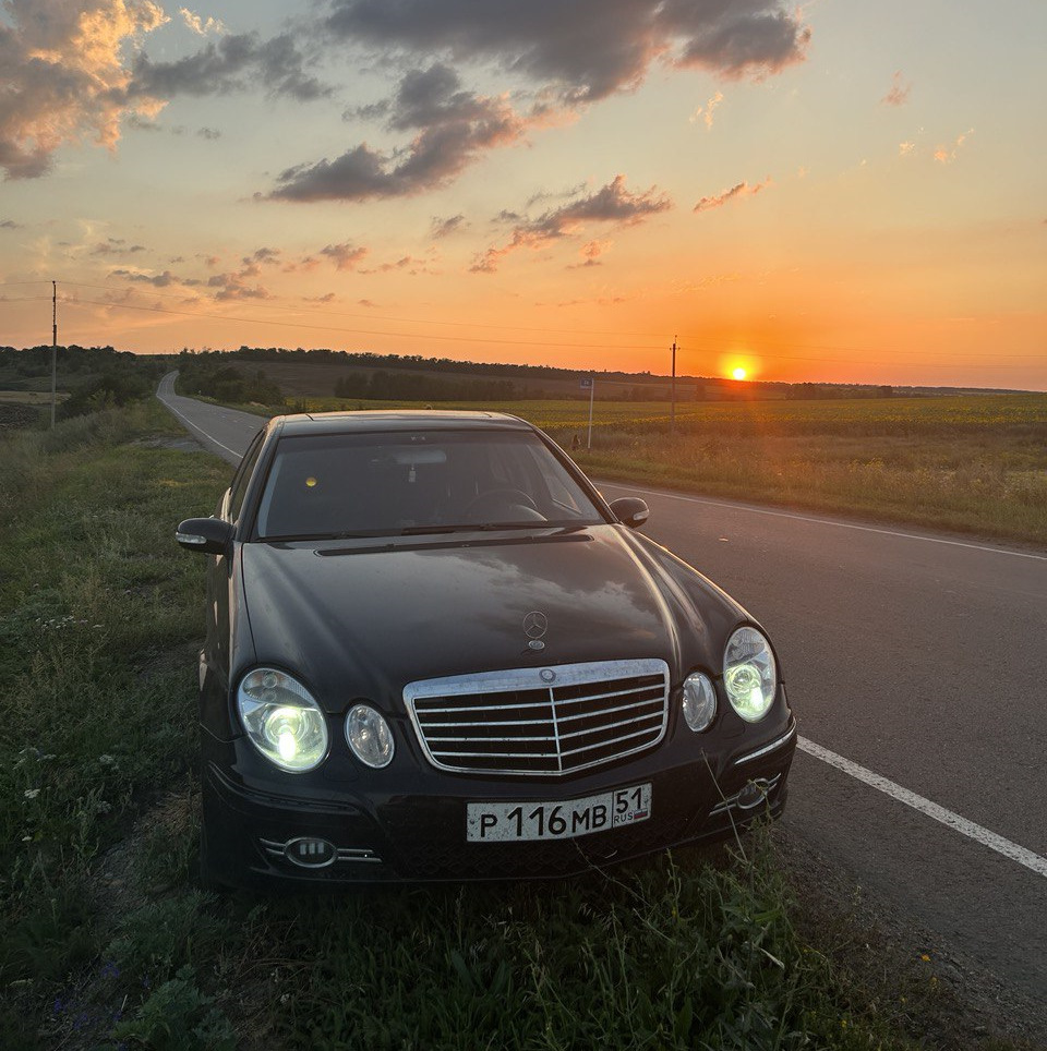 8 500 км. на стучащем M112 и 16 литров масла — Mercedes-Benz E-class  (W211), 3,2 л, 2004 года | путешествие | DRIVE2