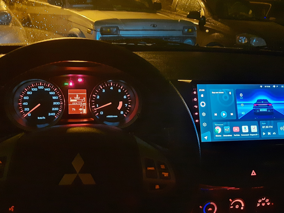 Г/У Teyes CC3 3×32GB и Камера З/В Teyes AHD 1080p — Mitsubishi Lancer X