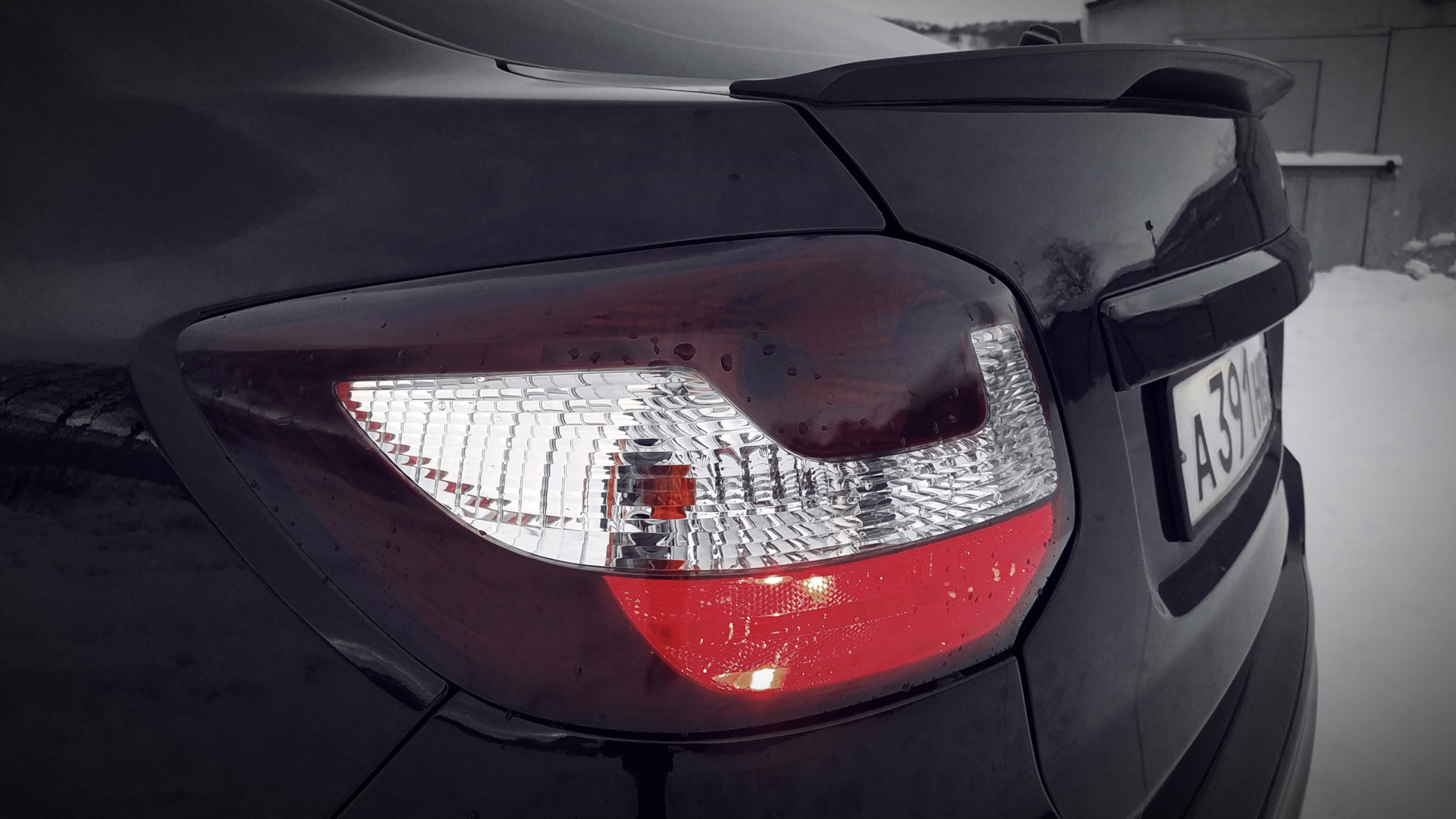 Нам 4 годика. Фонари в тонировку. — Lada Гранта Лифтбек (2-е поколение ...