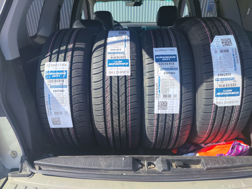 Kumho Crugen HP71 — Mitsubishi Outlander XL, 3 л, 2007 года | шины | DRIVE2