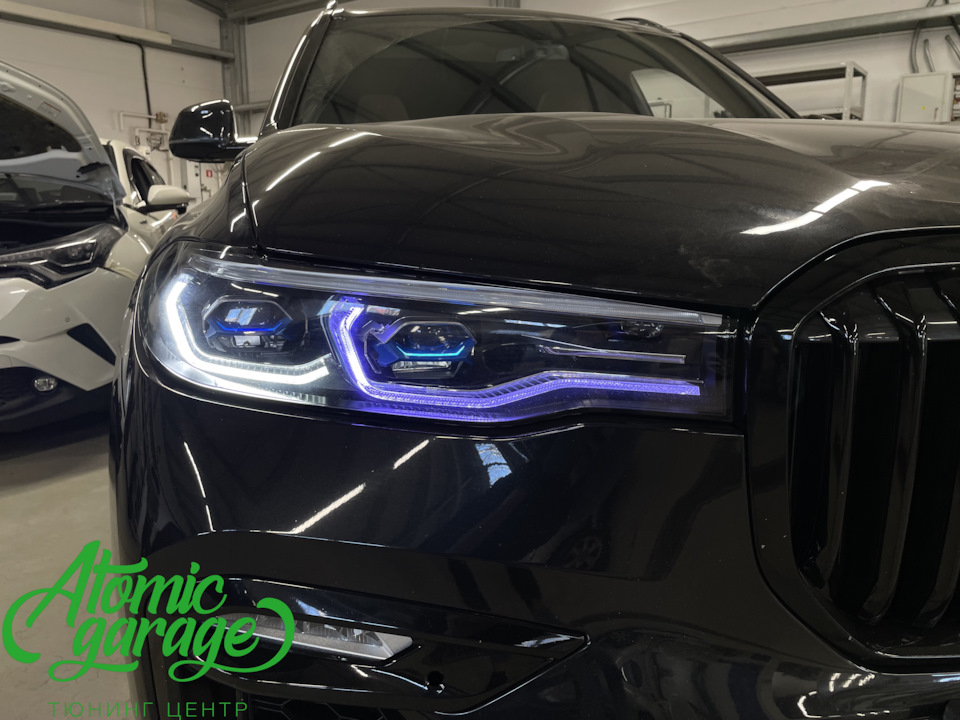 BMW X7 G07, ремонт кольца дневного ходового огня. Ангельские глазки ...