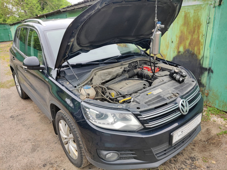 Volkswagen Tiguan промывка топливных форсунок без снятия — Промывка ...
