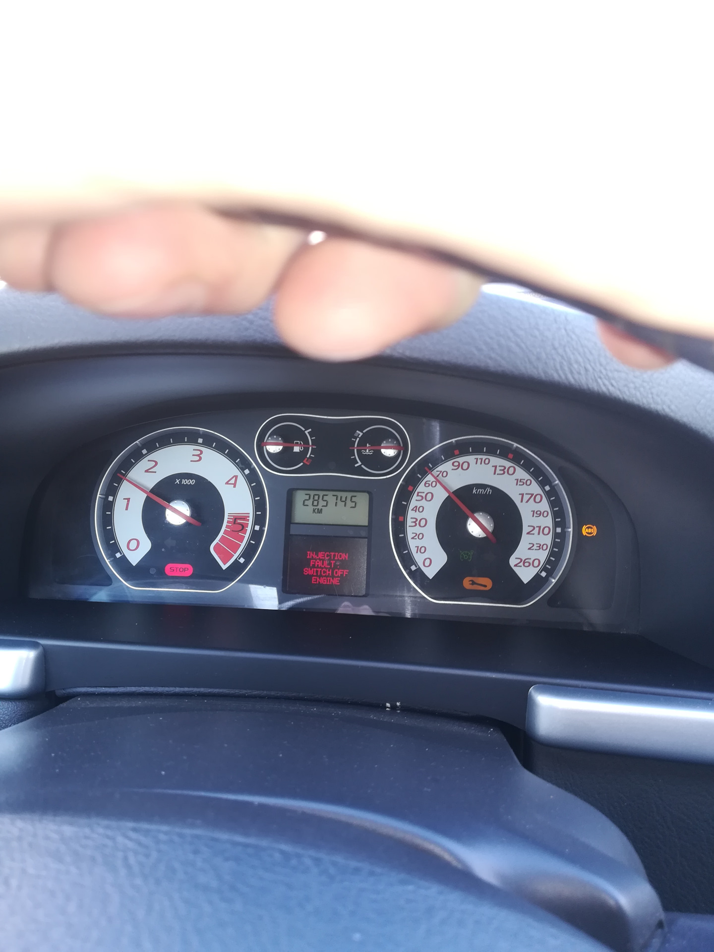 Switch off engine