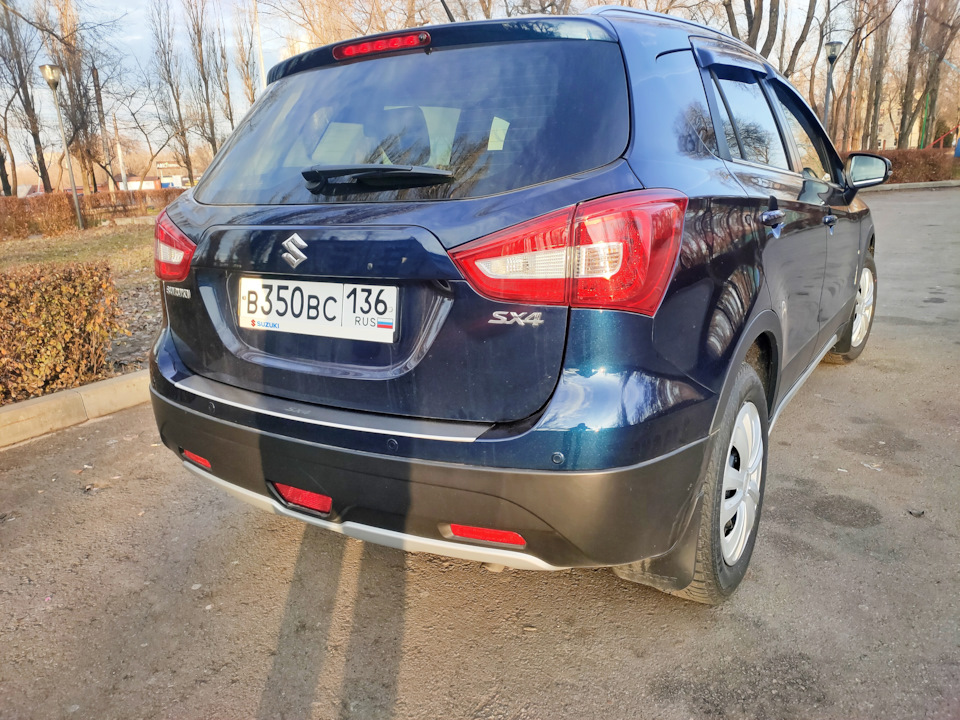 Накладка на задний бампер SX4 new с загибом — Suzuki SX4 (2G), 1,6 л ...