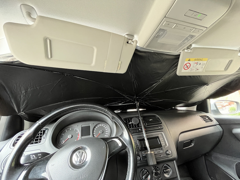 защита от солнца — Volkswagen Polo Sedan, 1,6 л, 2017 года | аксессуары ...