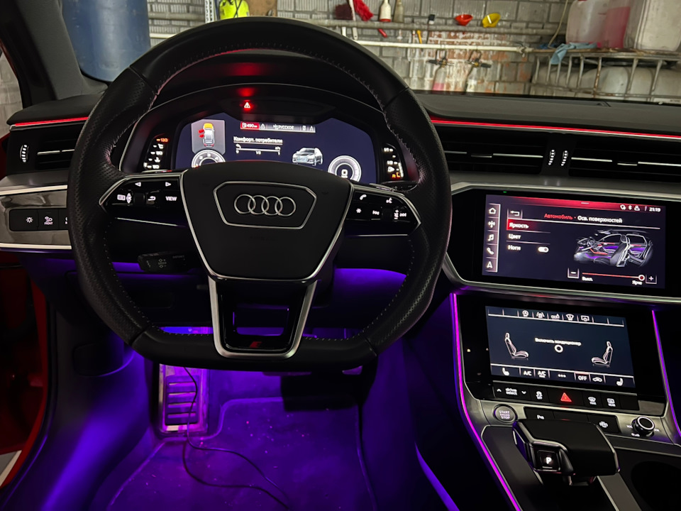 Подсветка салона audi a6 c8