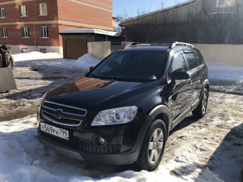 Поперечины на рейлинги — Chevrolet Captiva (1G), 2,4 л, 2008 года ...