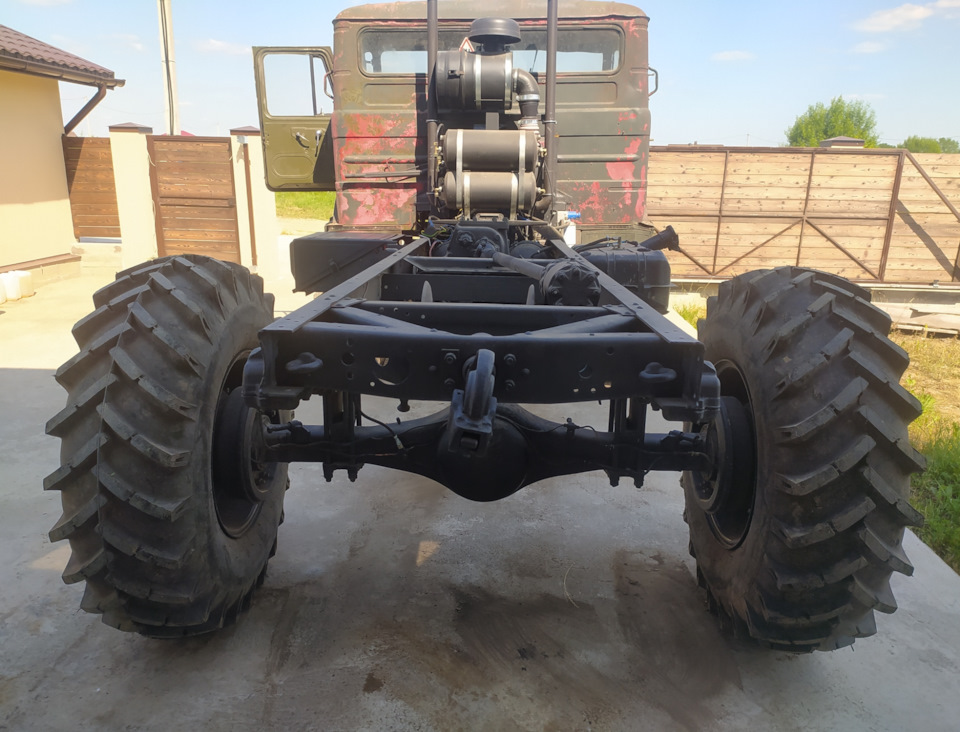 Наконец то!Прикрутил правильные колеса!💪 — ГАЗ 66 ПСИХ, 9,9 л, 1980 ...