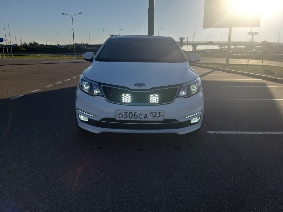 Как снять дхо на киа рио Линзовая оптика и решетка от Premium KIA RIO 3 - KIA Rio (3G), 1,6 л, 2016 года 