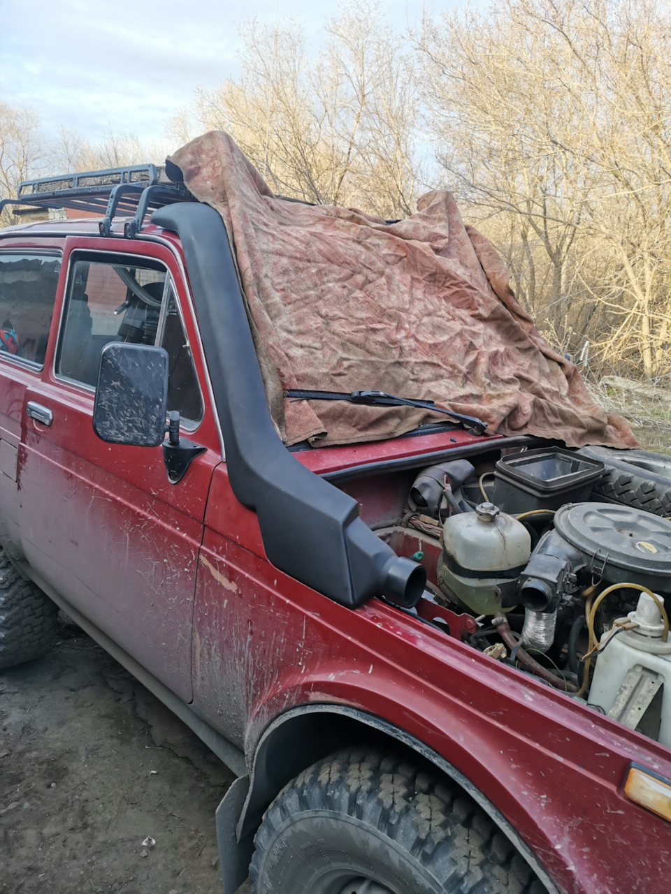 Установка шноркеля на внедорожник–Pajero Service