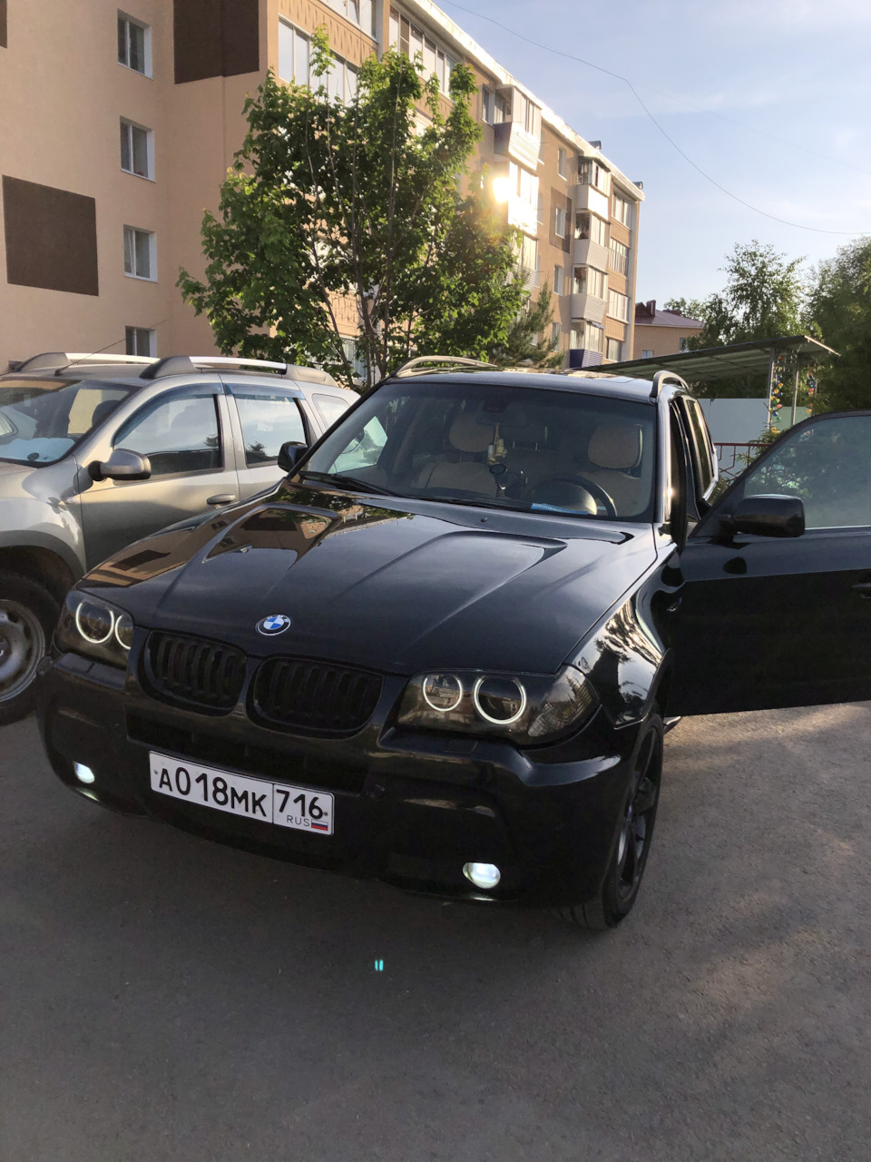 Закос под хелла блэк фары — BMW X3 (E83), 3 л, 2006 года | стайлинг | DRIVE2