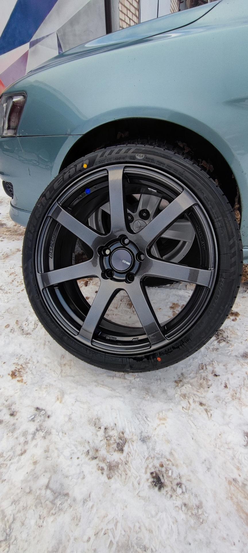 Подготовка колес к летнему сезону. — Mitsubishi Lancer X, 2 л, 2008 ...