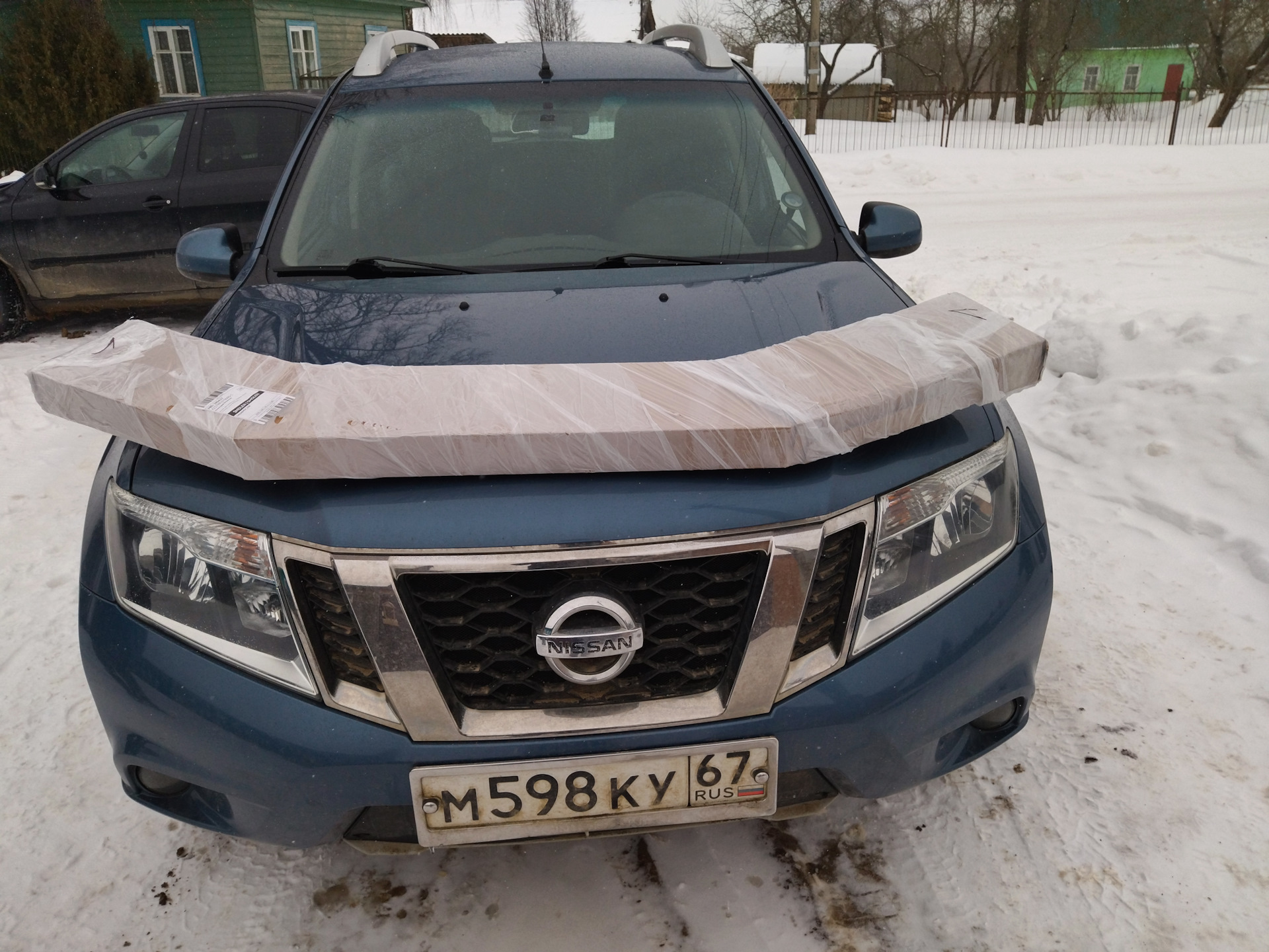 Мухобойка — подарок сына… — Nissan Terrano III, 2 л, 2015 года | аксессуары  | DRIVE2