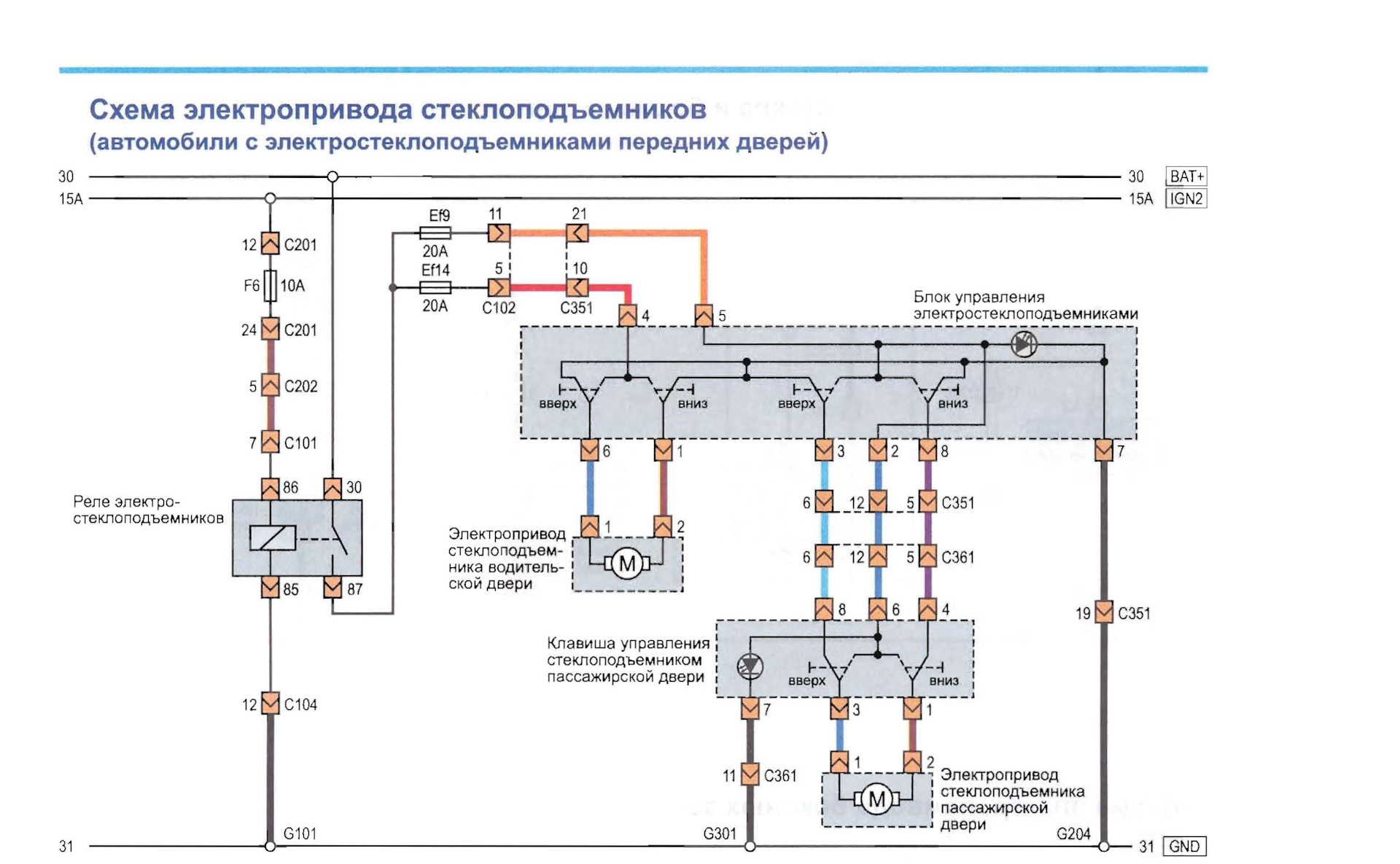 Схема эсп нексия