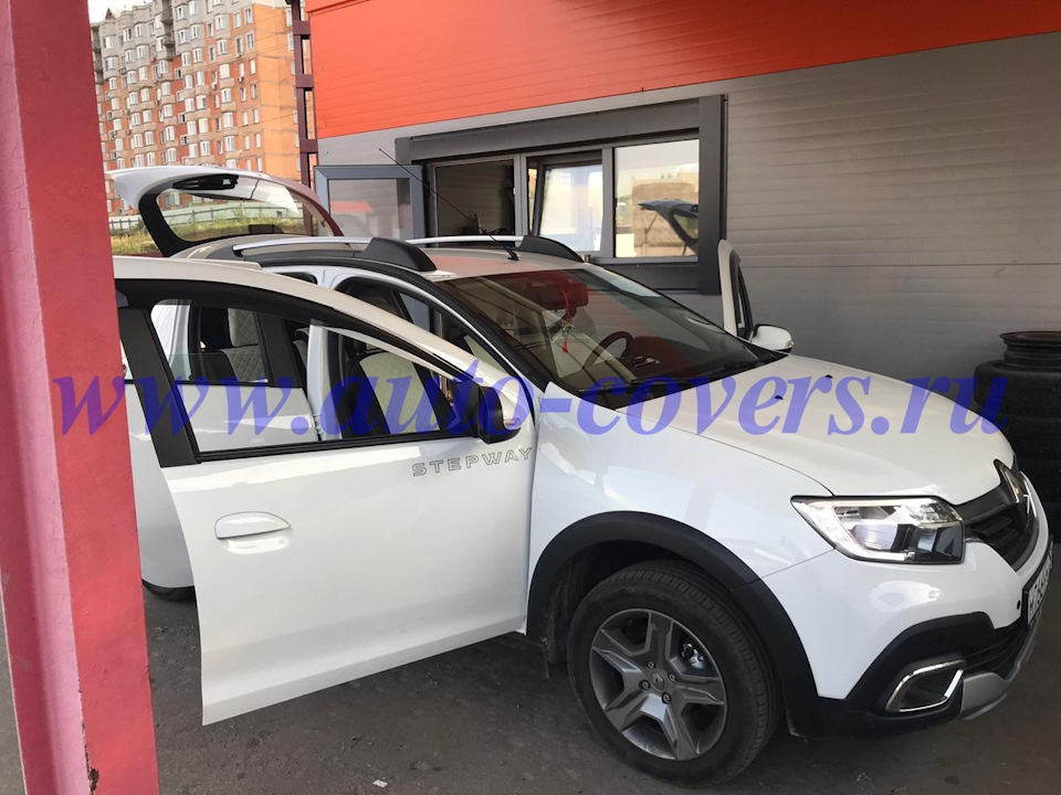 Чехлы на Рено Сандеро Степвей 2019 "Белоснежка". — auto-covers.ru на DRIVE2