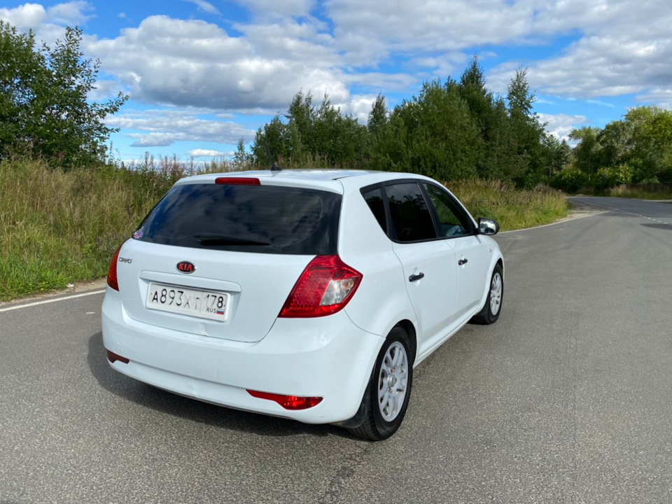 kia ceed 2010 белая