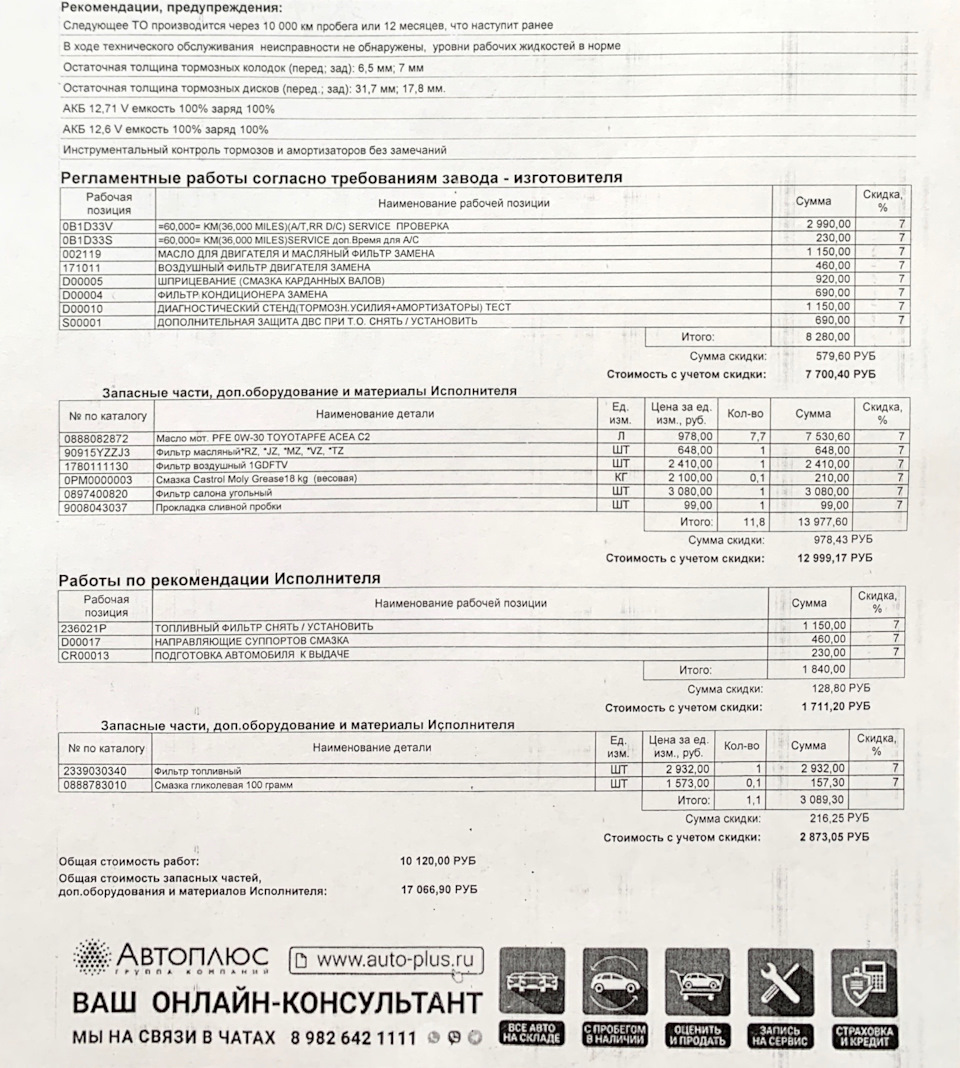 ТО 6 — Toyota Land Cruiser Prado 150-series, 2,8 л, 2019 года ...