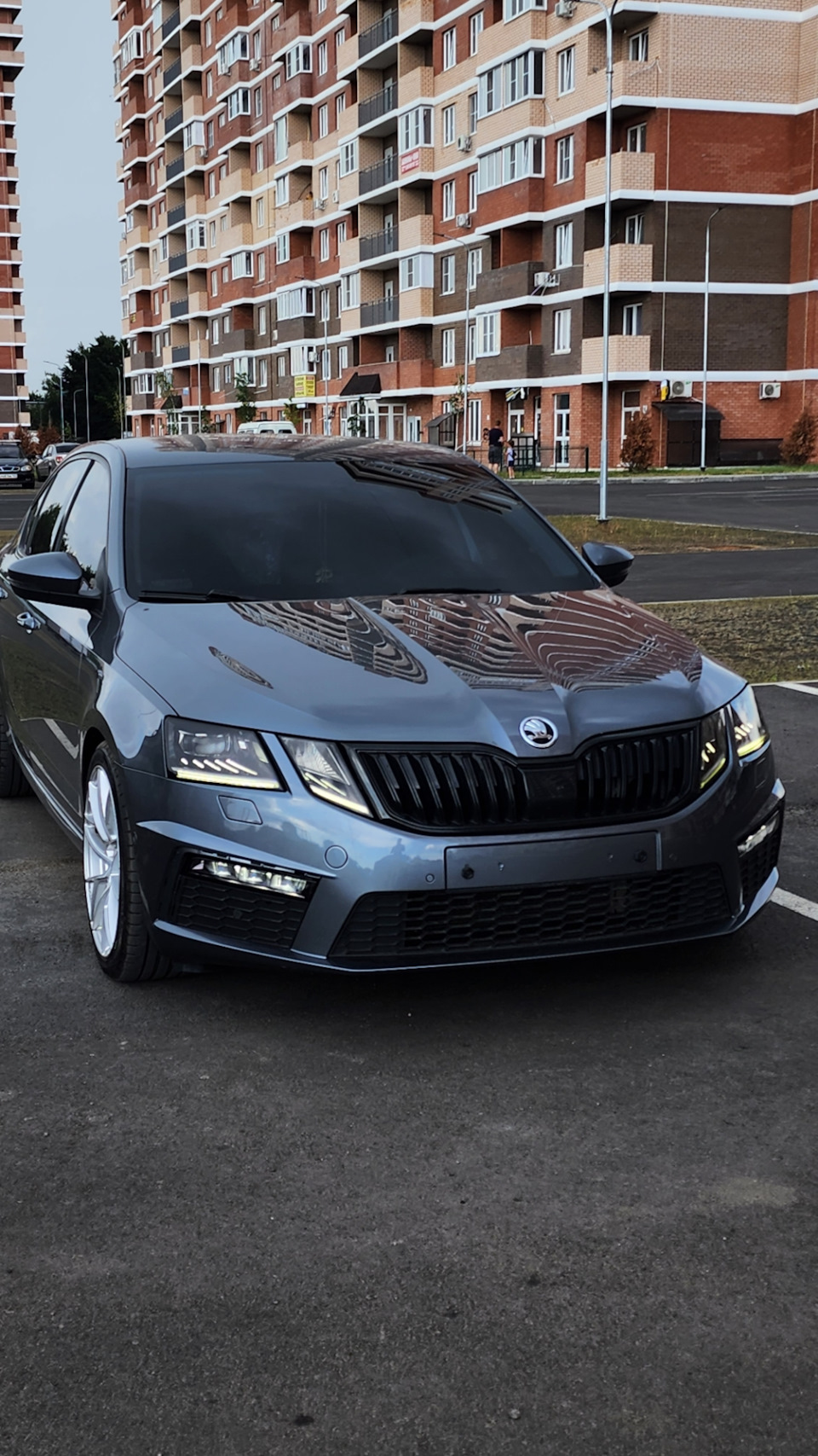 Передний бампер octavia RS FL — Skoda Octavia A7 Mk3, 1,4 л, 2017 года |  стайлинг | DRIVE2