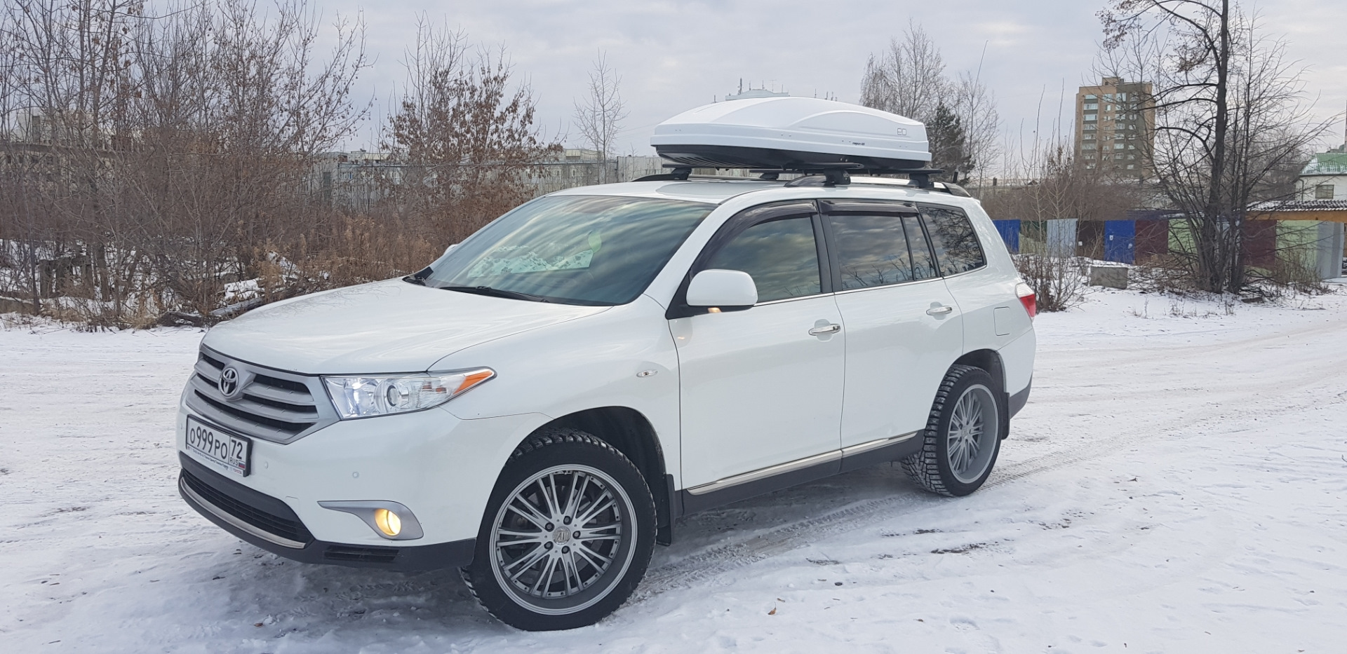 Багажник Евродеталь — Toyota Highlander (XU40), 3,5 л, 2012 года ...