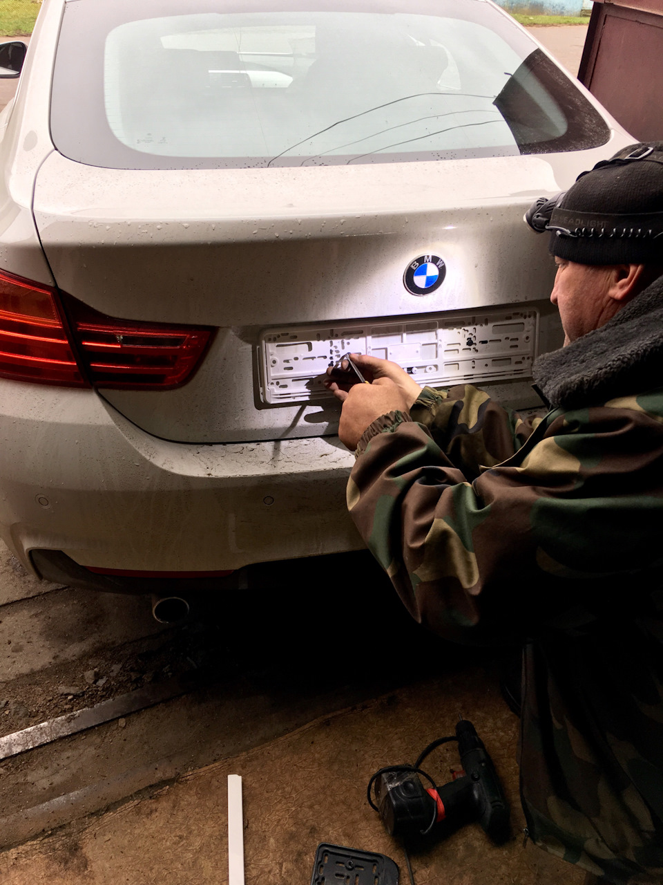 Белые рамки, зимняя резина и немного фоток Авто — BMW 4 series Gran Coupe  (F36), 2 л, 2014 года | другое | DRIVE2