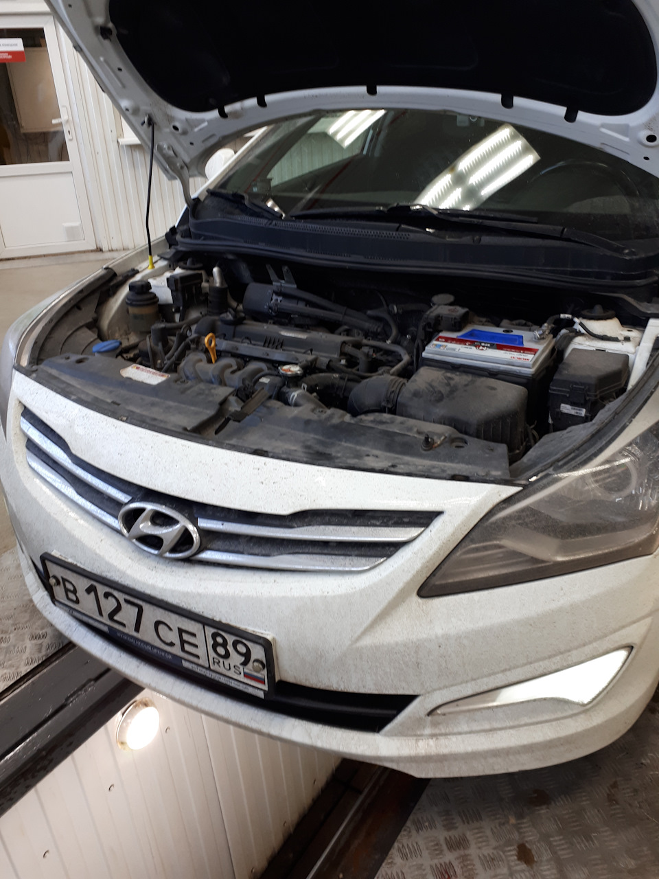 Замена масла в двигателе и замена в гидроусилителе руля — Hyundai ...