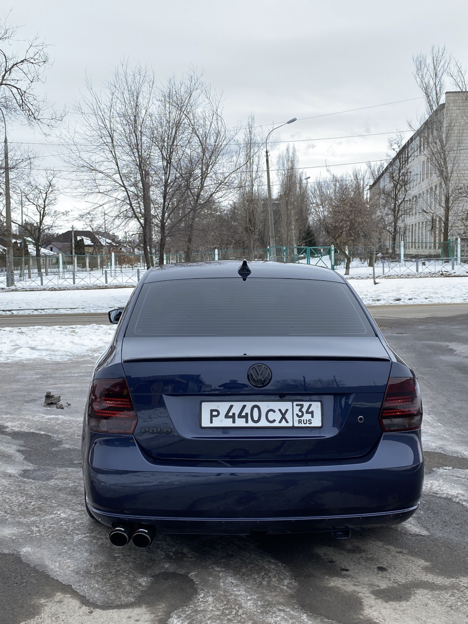 Сплиттер на Поло седан дорестайлинг — Volkswagen Polo Sedan, 1,6 л ...