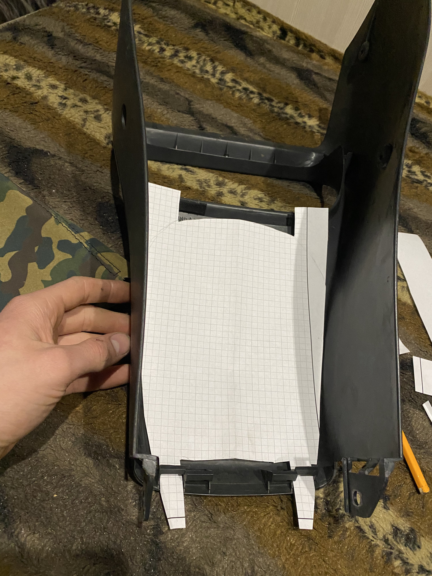 Изготовление рамки чехла КПП — Honda Civic Hatchback (6G), 2 л, 1998 ...