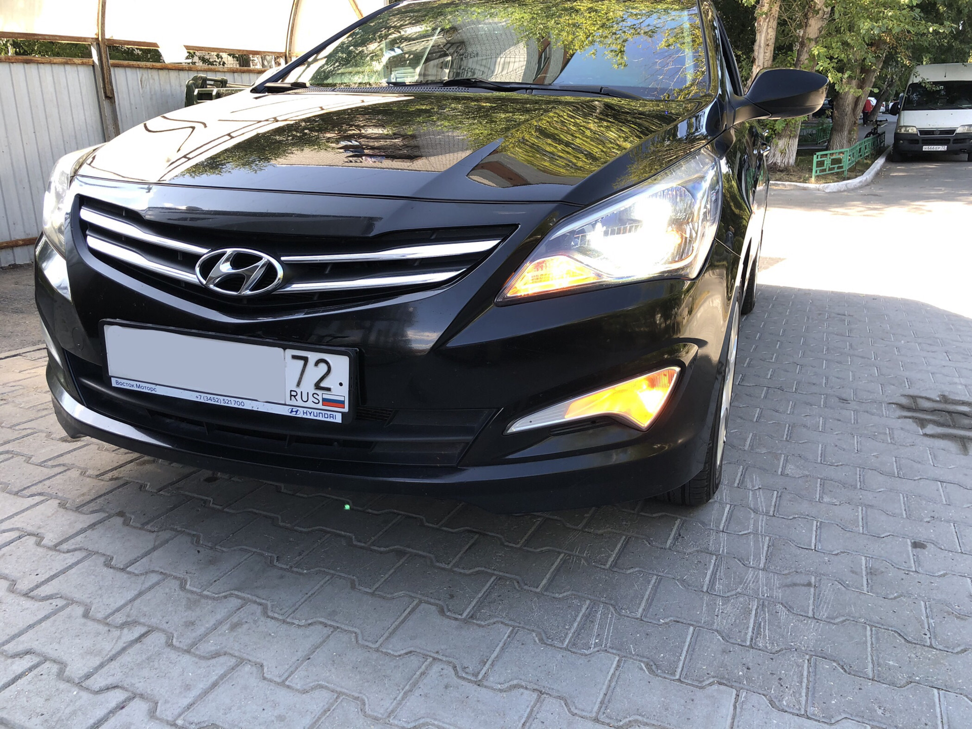 5️⃣ | LEDoization финал с ДХО. — Hyundai Solaris (1G), 1,6 л, 2016 года ...