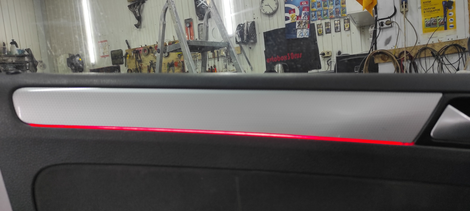 Ambient Lightning Jetta 6 Бюджетно — Volkswagen Jetta VI, 1,6 л, 2014