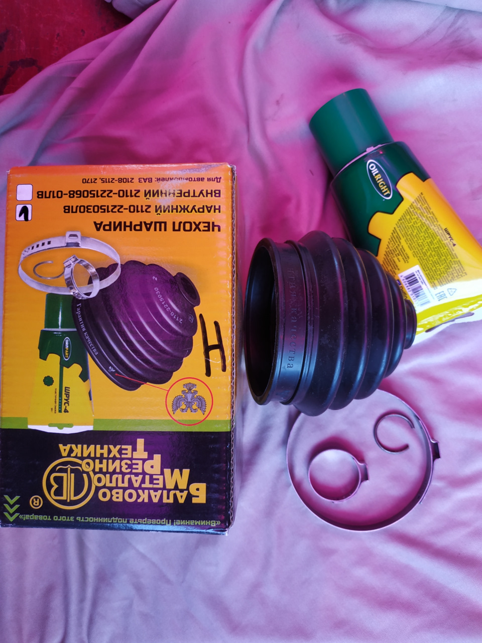 Заменил пыльники внешних гранат — LADA Гранта лифтбек, 1,6 л., 2014 ...