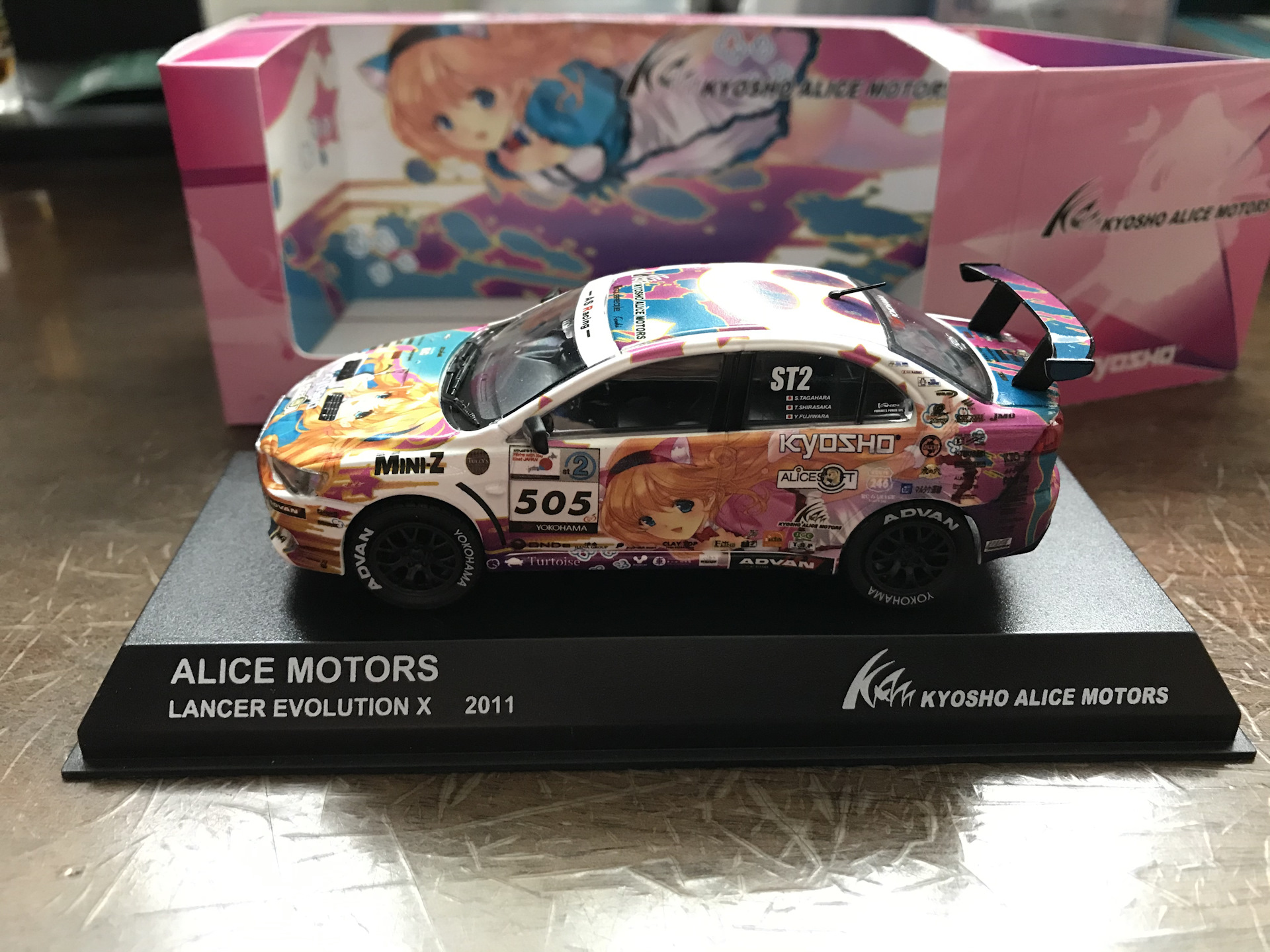 限定品】ミニッツASC アリスモータース ランサーEVO Ⅹ(おまけ付き)Ω