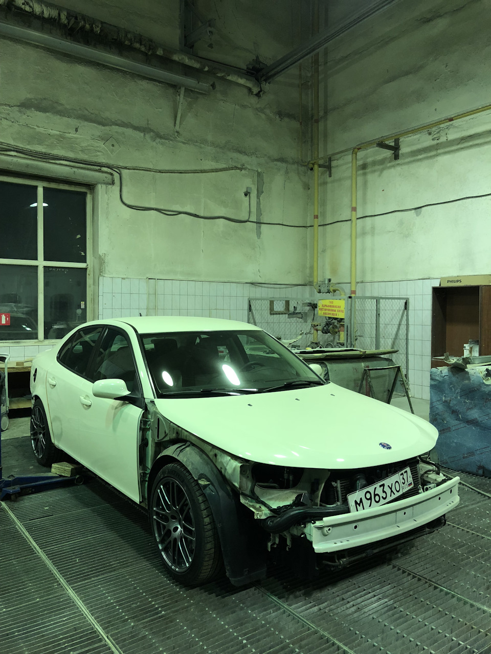 На месте. — Saab 9-3 (2G)