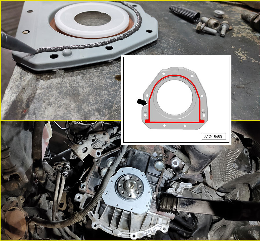 Замена заднего сальника коленвала Ауди А4 — DRIVE2