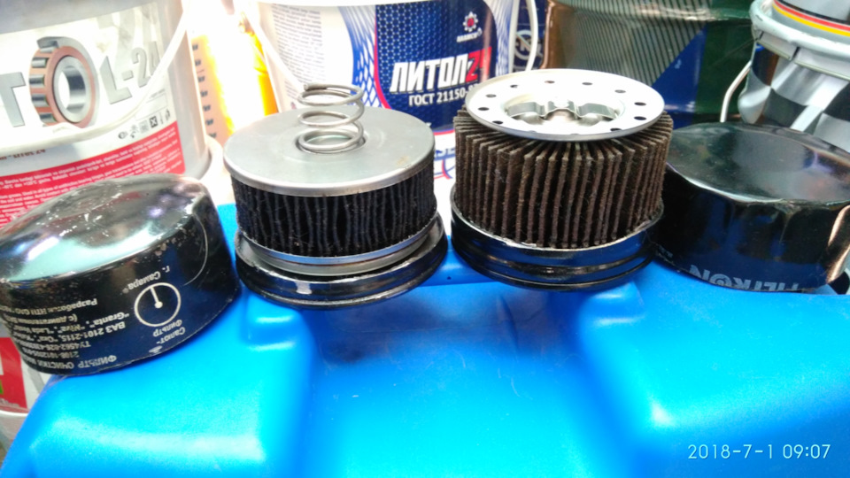 Масляные фильтра на ВАЗ. Сравнение САЛЮТ И FILTRON — Lada Калина ...