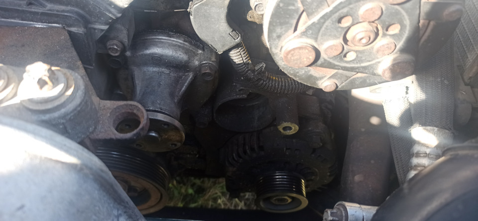 Сползает приводной ремень или замена натяжителя Astra G Y17DT — Opel ...