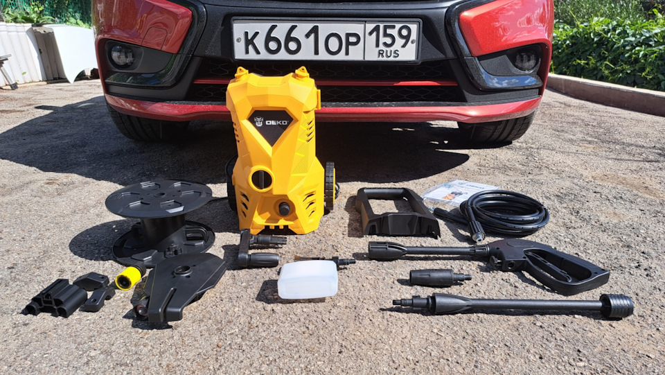 Мобильная автомойка DEKO DKCW150 — Lada Vesta (1G), 1,6 л, 2016 года ...