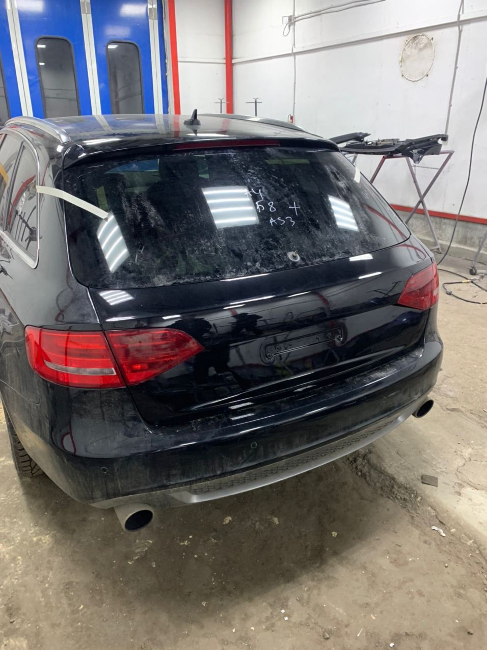 53) Ремонт порога, замена крышки багажника, окраска капота. — Audi A4 ...