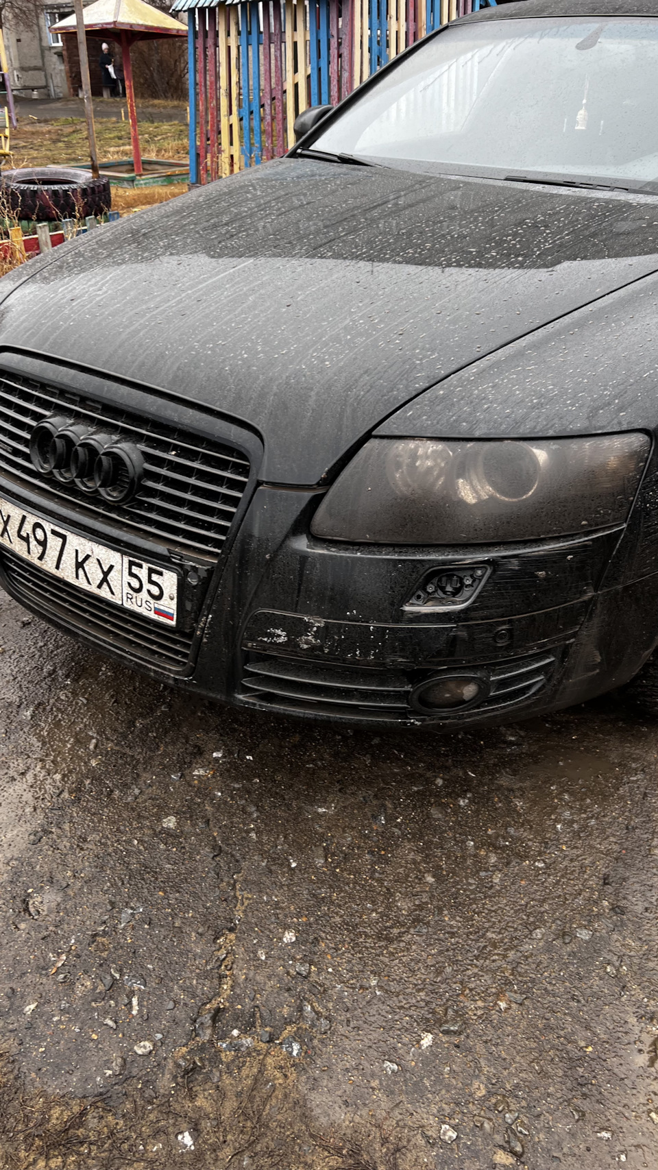 9. Бампер передний от рестайлинга — Audi A6 (C6), 3,2 л, 2007 года ...
