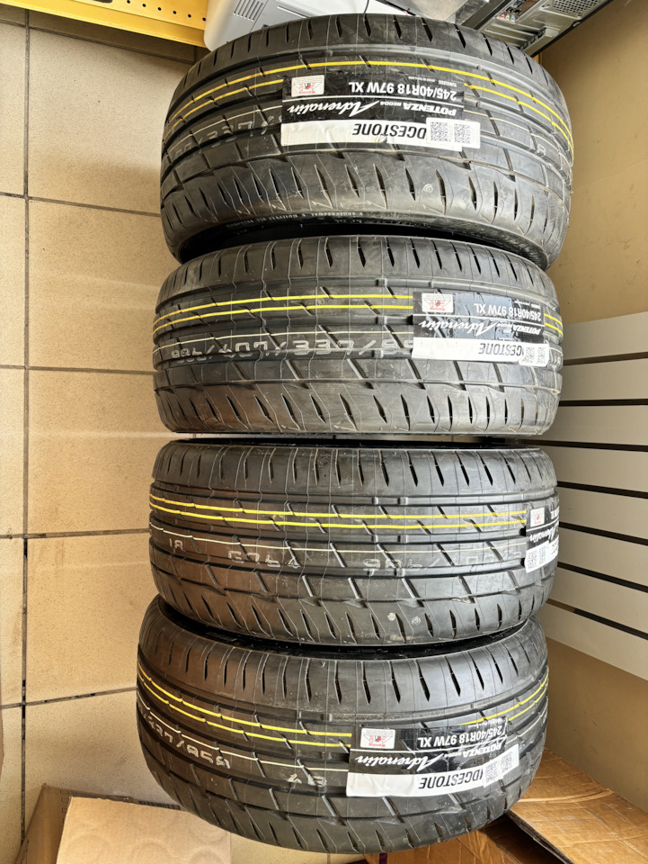 Шины летние Bridgestone 245/40 R18 на Audi A4 (B9), Audi A5 (2G), BMW ...