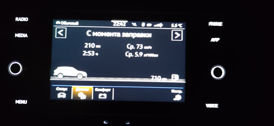 Расход топлива — Volkswagen Tiguan (2G), 1,4 л, 2021 года | наблюдение ...