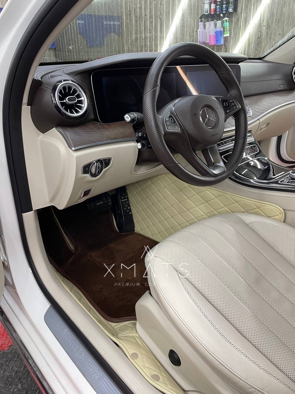 Коврики из экокожи для Mercedes-Benz E-Class W213. 3D коврики из ...