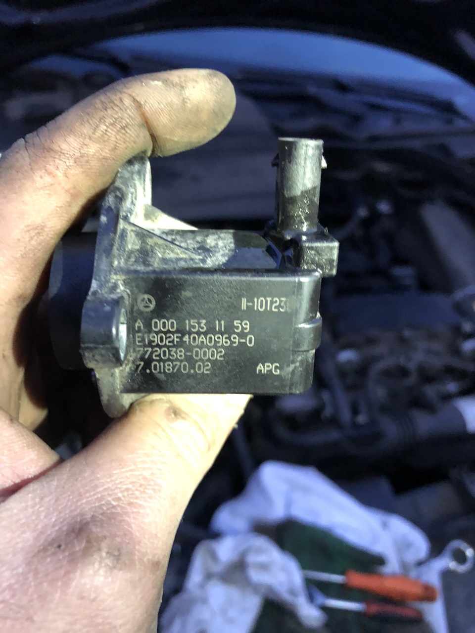 Байпас турбины — Mercedes-Benz E-class (W212), 1,8 л, 2011 года | визит ...