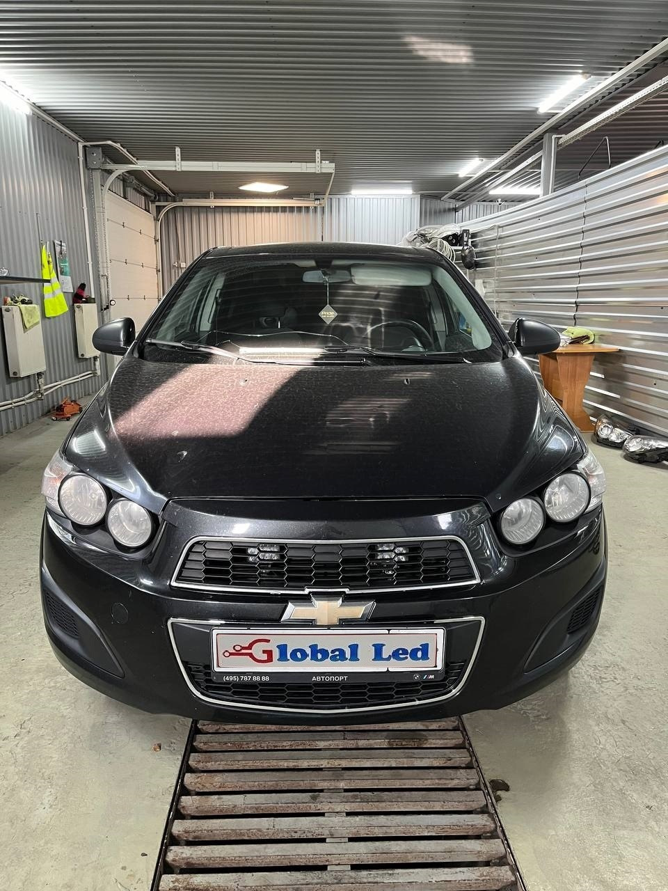 Chevrolet Aveo T300 Установка bi led модулей — Global LED на DRIVE2