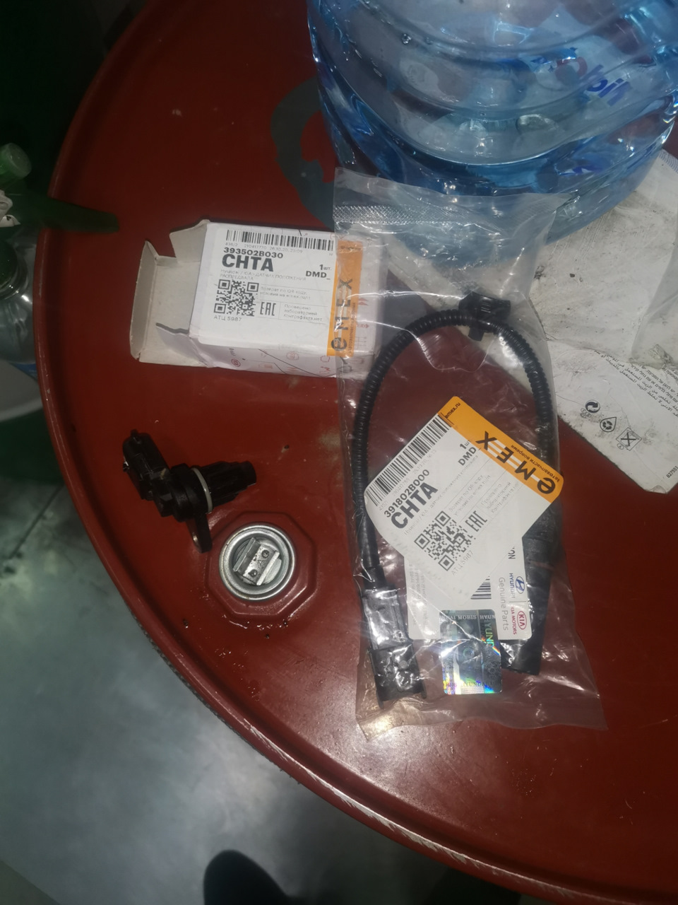 Замена датчиков коленвала и распредвала — Hyundai Solaris, 1,4 л, 2011 ...